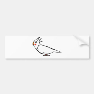 Pegatina Para Coche Cockatiel