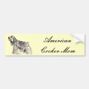 Pegatina Para Coche Cocker Mom Bumper Sticker