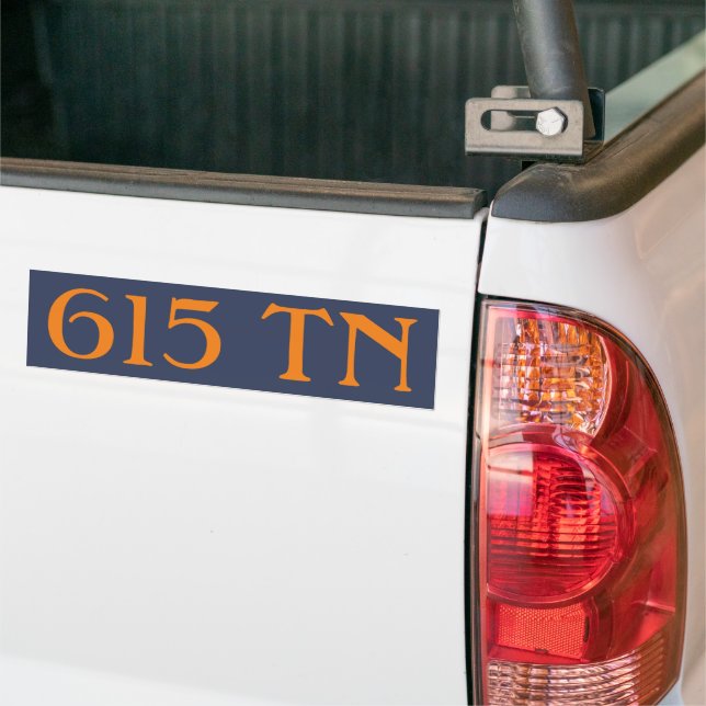 Pegatina Para Coche Código de área 615 (Nashville) (En Camión)