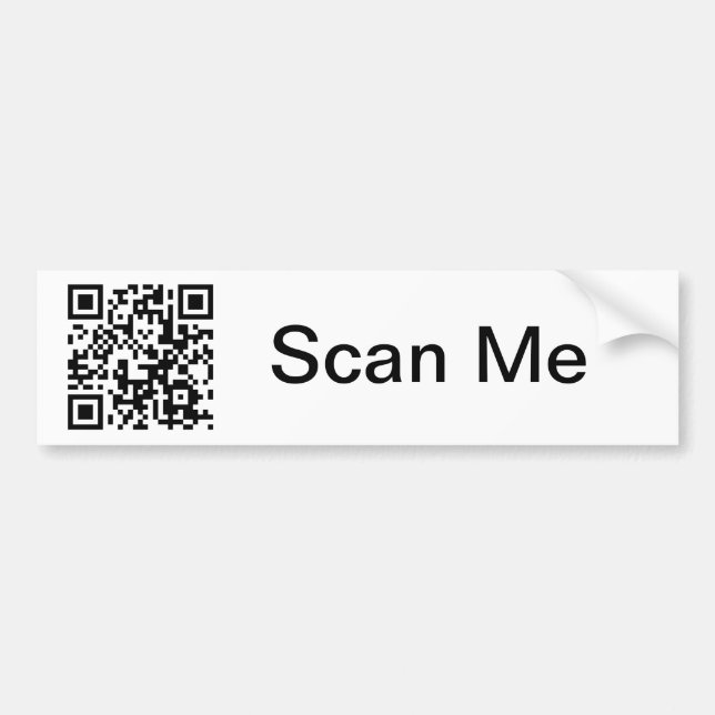Pegatina Para Coche Código de QR (Frente)