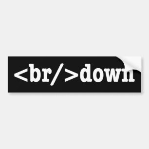 Pegatina Para Coche código HTML de descomposición
