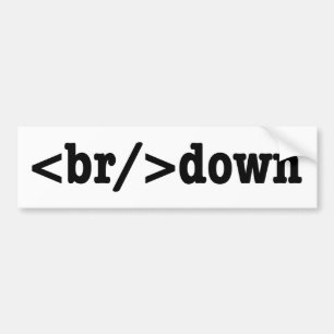 Pegatina Para Coche código HTML de descomposición