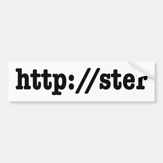 Pegatina Para Coche código http://ster (Frente)