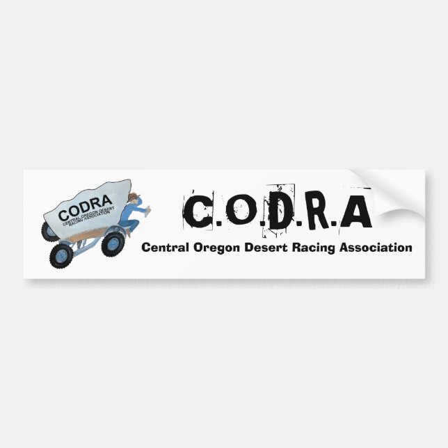 Pegatina Para Coche CODRAlogo, C.O.D.R.A, desierto central Rac de (Frente)