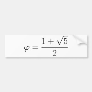 Pegatina Para Coche Coeficiente de oro