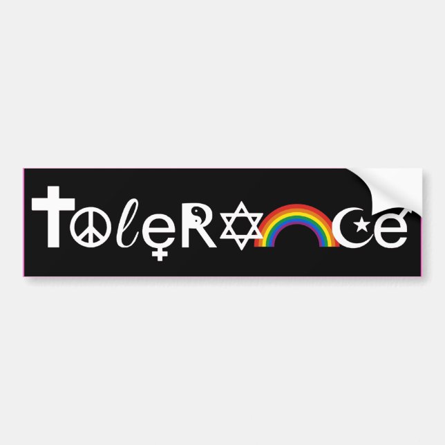 Pegatina Para Coche COEXISTENCIA CON TOLERANCIA -.png (Frente)