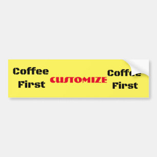 Pegatina Para Coche Coffee First Thunder_Cove