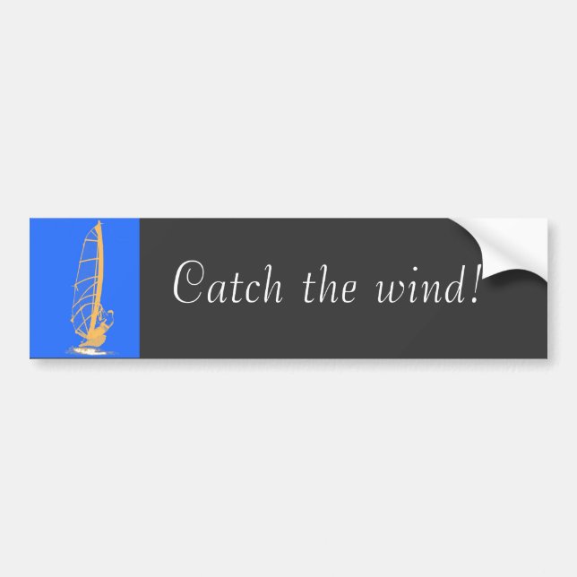 Pegatina Para Coche ¡Coja el viento! (Frente)