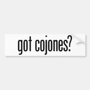 Pegatina Para Coche Cojones conseguido