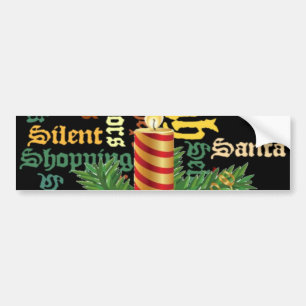 Pegatina Para Coche Colección de arte de palabras de velas de navidade