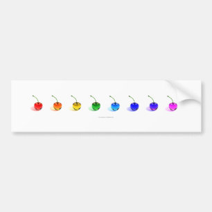 Pegatina Para Coche Colección de cerezas del arco iris