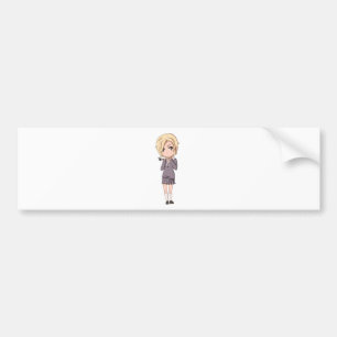 Pegatina Para Coche Colegiala de Chibi