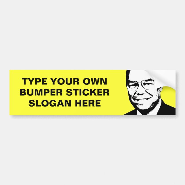 Pegatina Para Coche Colin Powell (Frente)