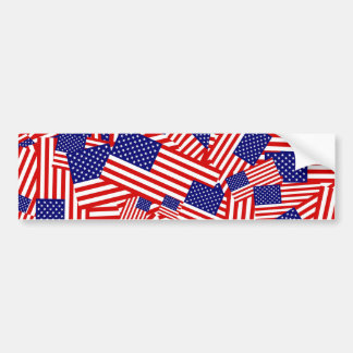 Pegatina Para Coche Collage de la bandera americana