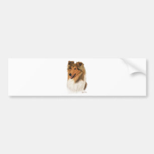 Pegatina Para Coche Collie áspero