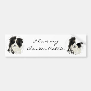 Pegatina Para Coche Collie de borde personalizado - Colección de perro