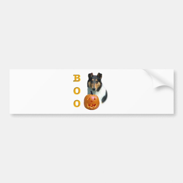 Pegatina Para Coche Collie (suave) Boo (Frente)