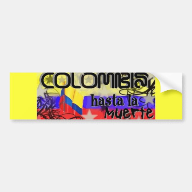 PEGATINA PARA COCHE COLOMBIA (Frente)