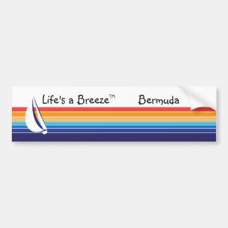 Pegatina Para Coche Color del bote Square_Life es una brisa™_Bermudas