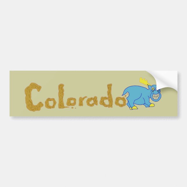Pegatina Para Coche Colorado Mooser Bumpersticker (Frente)