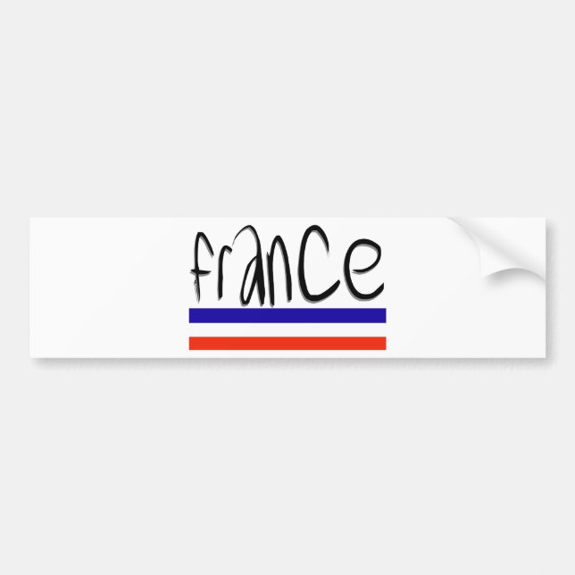 Pegatina Para Coche ¡Colores de Francia! (Frente)