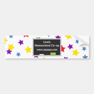 Pegatina Para Coche Coloridas estrellas Homes school Coop