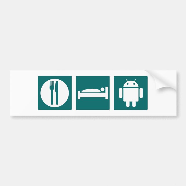 Pegatina Para Coche Coma el androide del sueño (Frente)