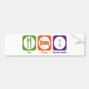 Pegatina Para Coche Coma el sueño actúan una radio