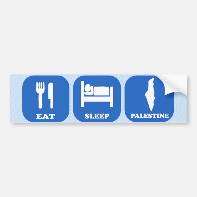 Pegatina Para Coche Coma el sueño Palestina (Frente)