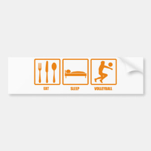 Pegatina Para Coche Coma el voleibol del sueño