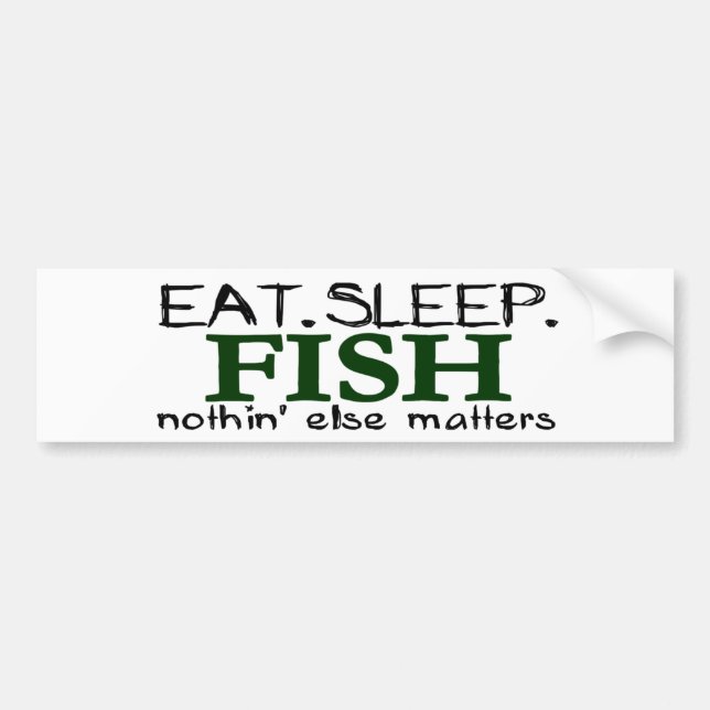 Pegatina Para Coche Coma los pescados del sueño (Frente)