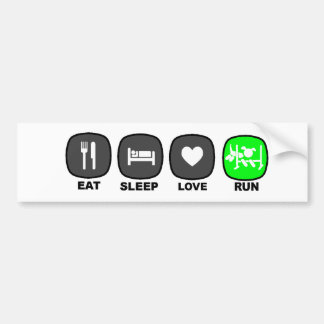 Pegatina Para Coche Coma. Sueño. Amor. Funcionamiento. Verde