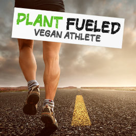 Pegatina Para Coche Combustible vegetal, atleta vegana, decantación de