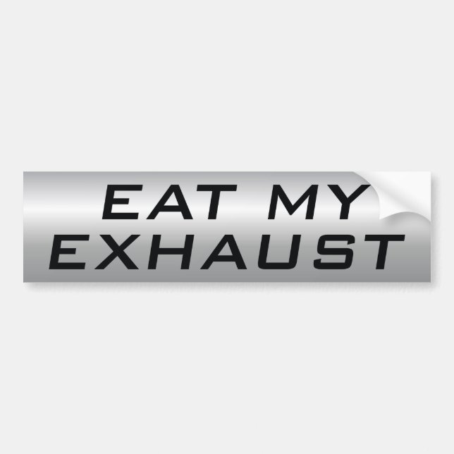 Pegatina Para Coche Comer mi escape (Frente)