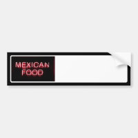 COMIDA MEXICANA - Rótulo Neón Rojo