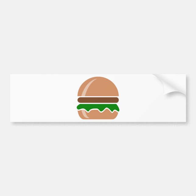 Pegatina Para Coche comida rápida hamburguesa un sándwich (Frente)