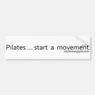Pegatina Para Coche Comienzo de Pilates… un movimiento