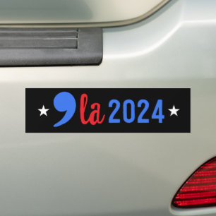 Pegatina Para Coche Comma La Madam President Kamala Harris 2024