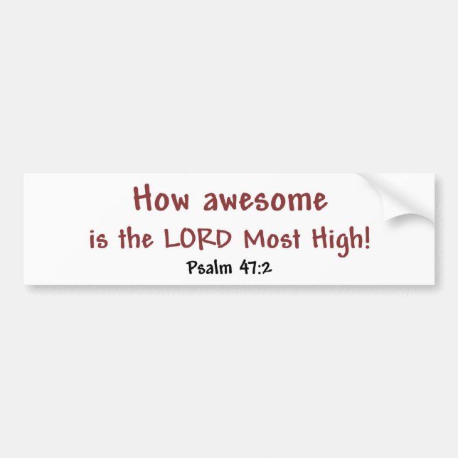 Pegatina Para Coche Cómo es impresionante (blanco) (Frente)