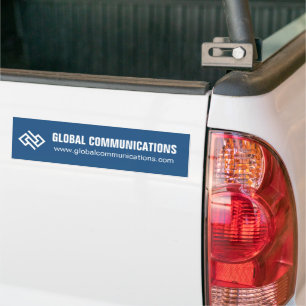 Pegatina Para Coche Compañía de software informático azul personalizad