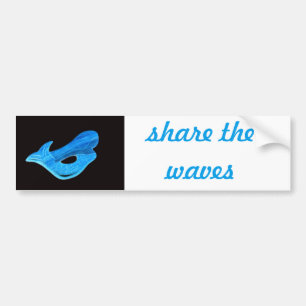 Pegatina Para Coche comparta el bumpersticker de las ondas
