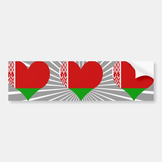 Pegatina Para Coche Compre la bandera de Bielorrusia (Frente)