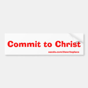 Pegatina Para Coche Comprometerse con Cristo
