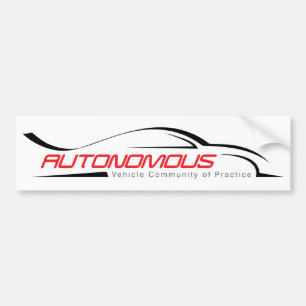 Pegatina Para Coche Comunidad del vehículo autónomo de práctica