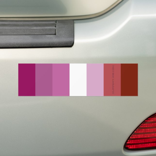 Pegatina Para Coche Comunidad femenina de la bandera del orgullo lésbi (en coche)