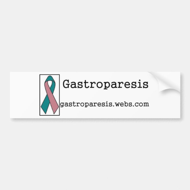 Pegatina Para Coche Conciencia de Gastroparesis (Frente)