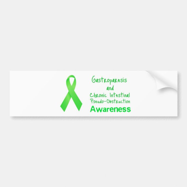 Pegatina Para Coche Conciencia de Gastroparesis/CIP (Frente)