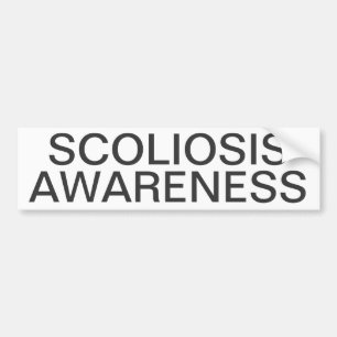 Pegatina Para Coche Conciencia de la escoliosis