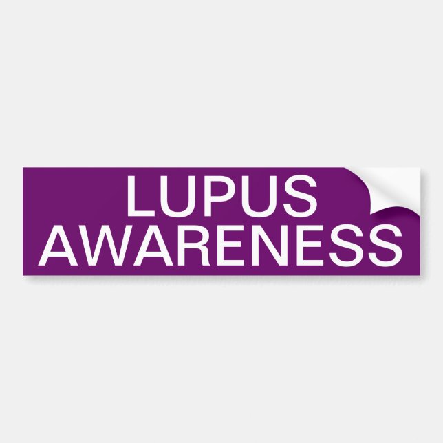 Pegatina Para Coche Conciencia del lupus (Frente)