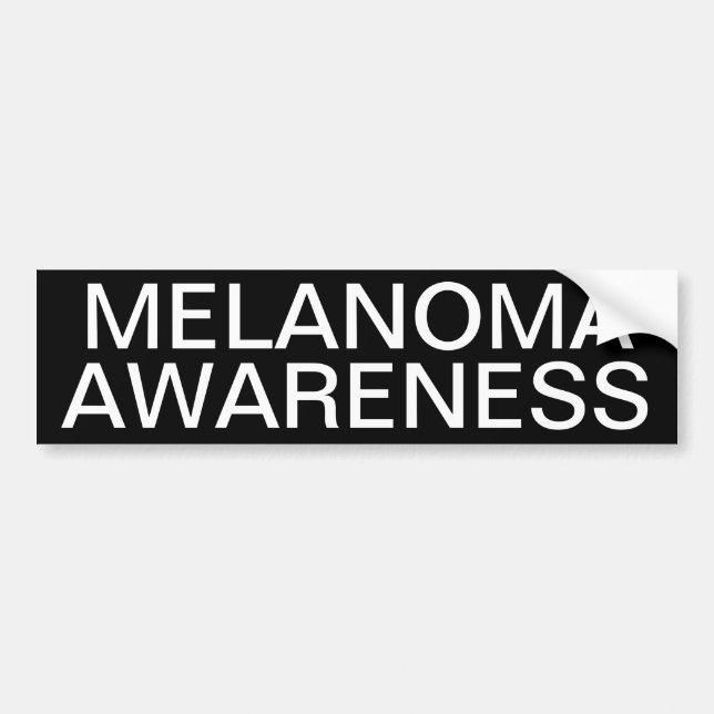 Pegatina Para Coche Conciencia del melanoma (Frente)